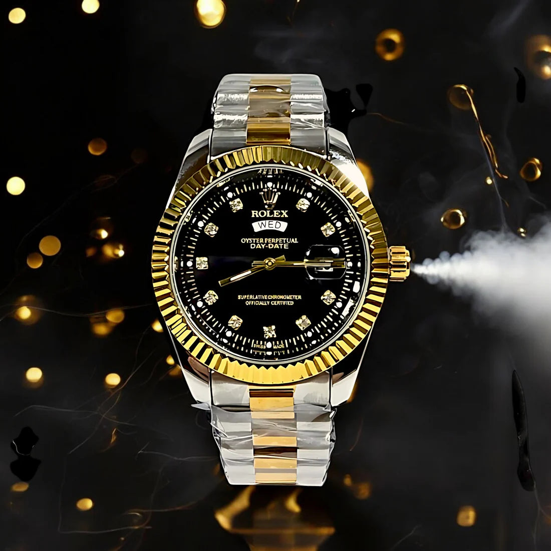 Rolex Oyster Perpetual Date-just – Emerald Green Dial with Diamond Hour Markers